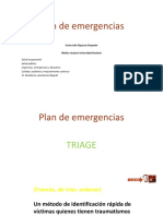 Plan de emergencias y triage para atención de víctimas de accidente