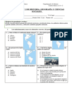 Evaluación Sumativa Unidad América y Su Diversidad