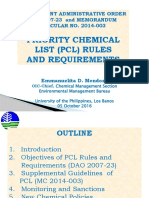 Priority Chemical List PCL Policies