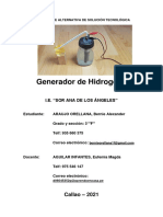 Generador de Hidrógeno