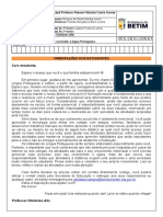 6°ano Lingua Portuguesa Semana 6 (8 A 12 de Março)