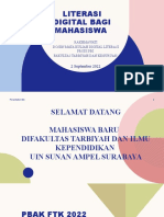 Literasi Bagi Mahasiswa Pbak 2022