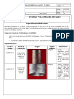 Evaluación visual de pistón de motor C13