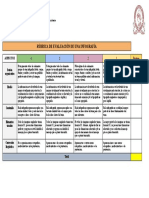 Rúbrica de Evaluación de Una Infografía