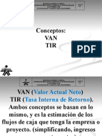 Conceptos VAN TIR