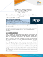 Guía de Actividades y Rúbrica de Evaluación - Unidad 1 - Fase 1 - El Director Comercial