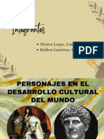 Personajes en El Desarrollo Cultural Del Mundo