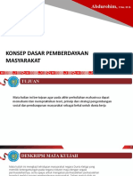 Konsep Dasar Pemberdayaan Masyarakat - Pak Rohim (Slid Sampai Uas)