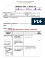 Sesion Comprensión Lectora (Wilson y El Waka, Waka