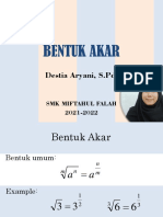 Bentuk Akar