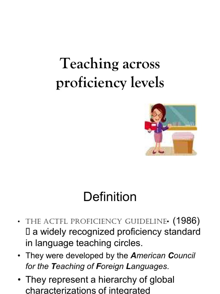 Teaching Across Proficiency Levels Conversation Grammar