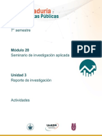 Reporte investigación entidad pública