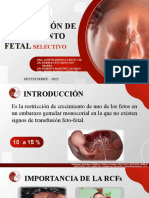 Restriccion de Crecimiento Fetal Selectivo