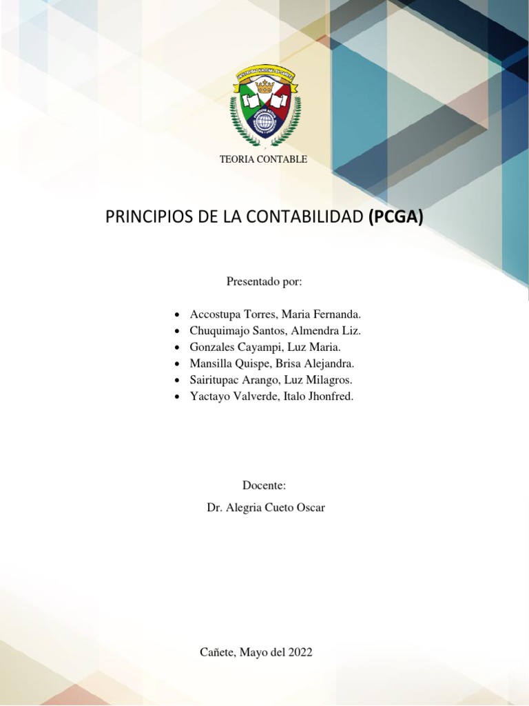 Principios de La Contabilidad | PDF | Contabilidad | Estado financiero