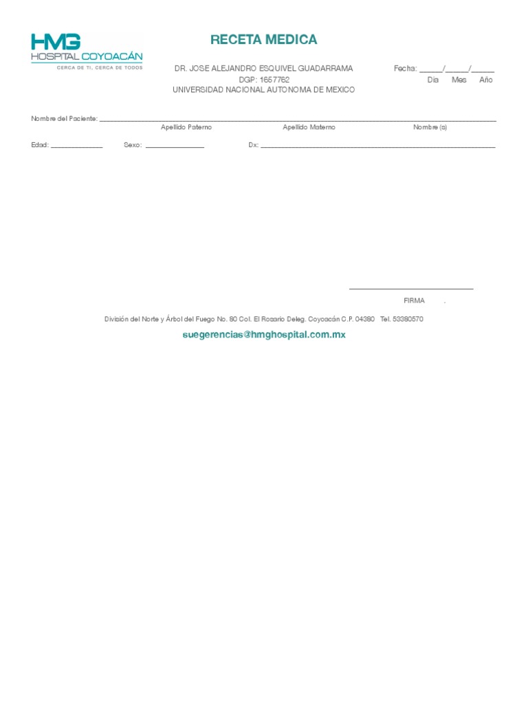 Receta HMG | PDF
