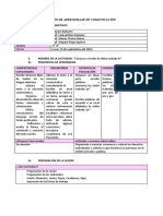 Sesión de Aprendizaje de Comunicación Escribimos Palabras Con Las Silabas PR - 18 Septiembre