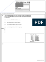 CSIR NET Mathematical Sciences December 2019