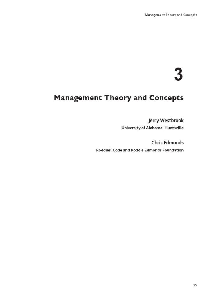 Management Theory and Concepts | PDF | Max Weber | Factory