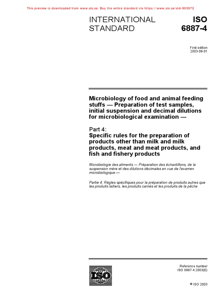 Iso 6887 4 2003 en FR PDF | PDF | International Organization For ...