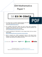 The+Exam+Coach+11++CEM+Mathematics+Paper+1