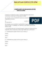 Modelo Contrato de Compraventa de Equipos y Maquinaria