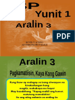 ESP Q1 Aralin 3 Pagkamatiisin, Kaya Kong Gawin