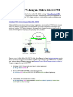 Membuat VPN Dengan MikroTik RB750