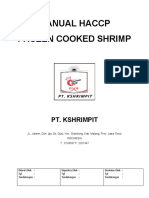 MANUAL HACCP SHRIMP - Form Praktek