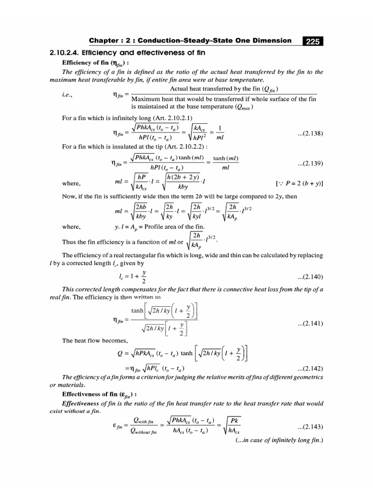 Fin Efficiency and Effectiveness | PDF
