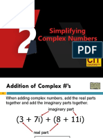 Complex Number Operations