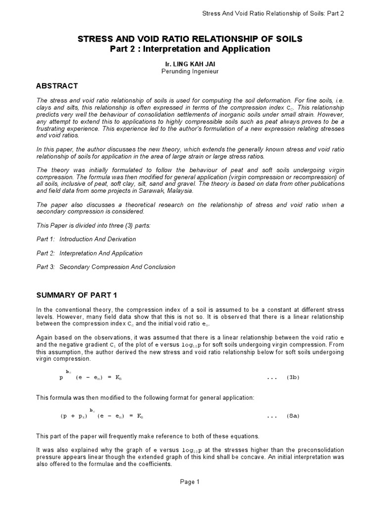 Part 2.stress & Void Ratio - Edition 3 | PDF | Young's Modulus | Solid ...
