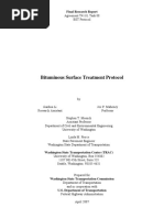 Bituminous Surface Treatment Protocol: Final Research Report