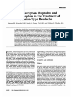 Nonprescription Ibuprofen and Acetaminophen in The Treatment of Tension-Type Headache