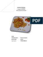 Indonesian Potato Bakwan Business Proposal