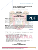 HTTPWWW - Tijuana.gob - mxreglamentosInternosCentralizadaRI - DE - LA - SECRETARIA - DE - BIENESTAR - MUNICIPAL - TJ-BC - 21022020.pdf 2