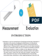 Measurement and Evaluation