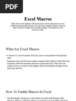 Excel Macros