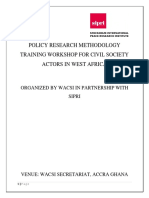 Policy Research (WACSI & SIPRI)