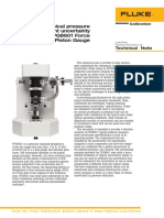 Typical Pressure Measurement Uncertainty Defined by An FPG8601 Force Balanced Piston Gauge