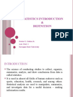 Statistics Introduction