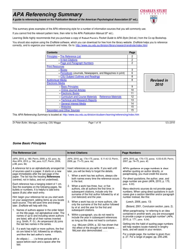 Apa Referencing | PDF | Digital Object Identifier | Citation