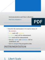 Lesson 14 - Sources of Data - Instrumentation and Data Collection