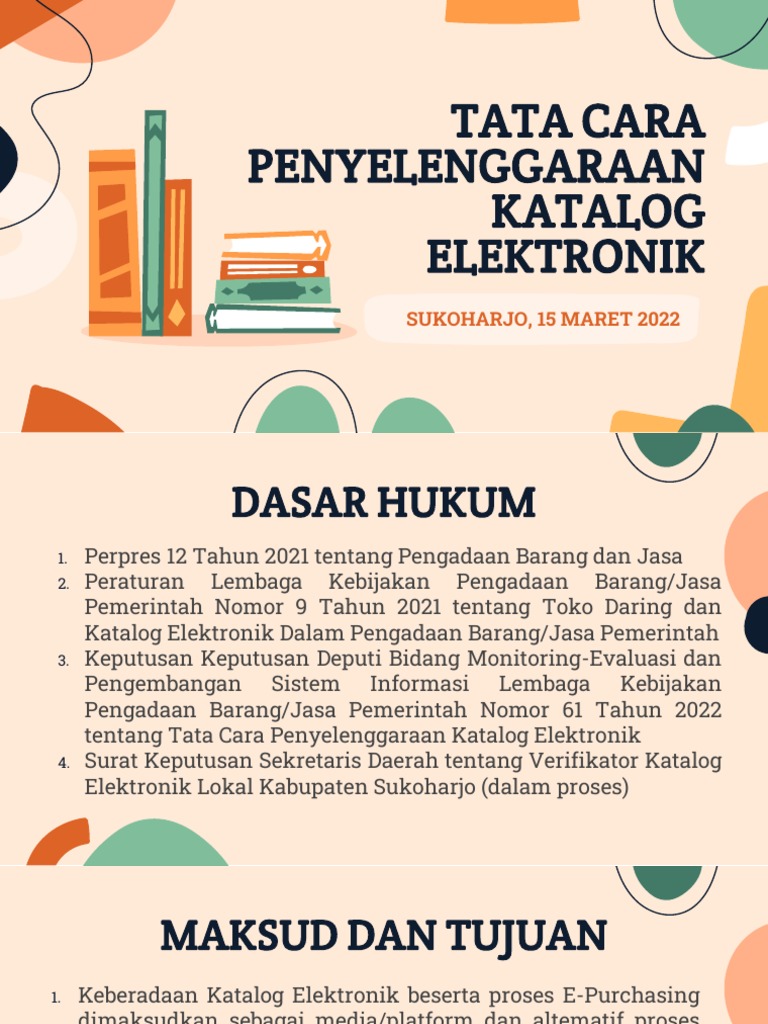 Tata Cara Penyelenggaraan Katalog Elektronik Slidego Pdf