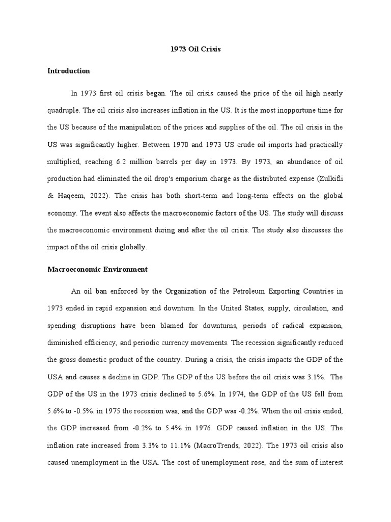 WHAT HAPPENED IN 1973 intelligence overview