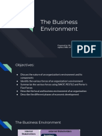 The Business Environment 1