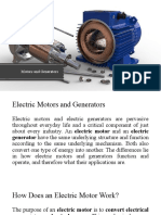 Electric Motors and Generators Explained