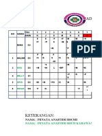 Jadwal Penata BLN September 2022