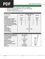 Base Station Antenna: D4-XI65-4W19 Data Sheet