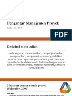 Slide IFA403 Pertemuan 1 Pengantar Manajemen Proyek