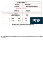 Fiche Technique: Caractéristiques Physiques